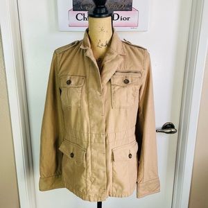 Eddie Bauer Womens Size Small Brown Full Zip Full Zip Jacket Coat 4 Front Pocket